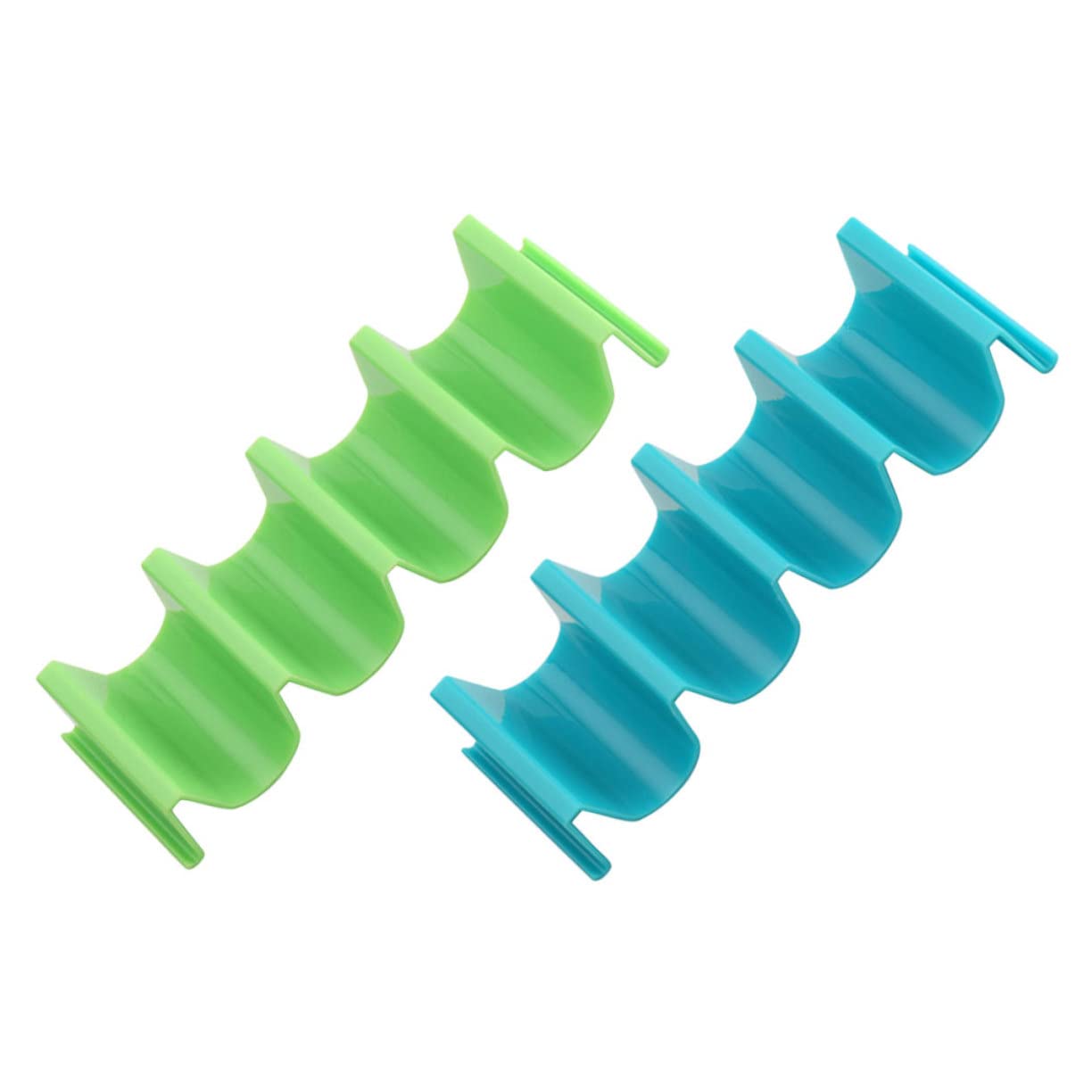 FUNOMOCYA Taco Rack Stand 2 Pack Plastic Taco Holders Mexican Food Stand Pp Material Perfect for Outdoor Events