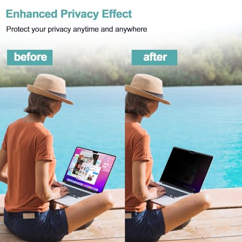 IPROKKO Magnetic Privacy Screen Protector, for MacBook Air 15 Inch (2023-2025, M2 M3 M4), A2941 A3114 A3241 - Image 3