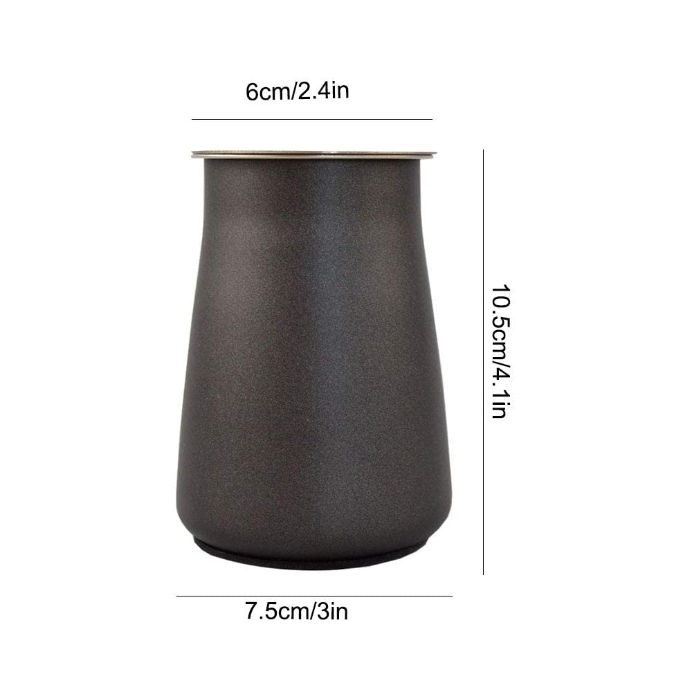 PURRL Kaffeesiebpulver Schleiffilter Pulverpulver Kaffeezubehör Edelstahl 304 in Lebensmittelqualität zum Sieben von Kaffeepulver Schwarz Little Surprise