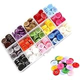 300 Botones, Botones Para Ropa, Superficie Lisa, Duradera y Adecuada Para Costura, Artesanía, Actividades Educativas,...