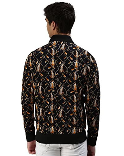 Image of Veirdo Leopard Printed Zip Up Cotton Shacket /Jacket for Men & Boys