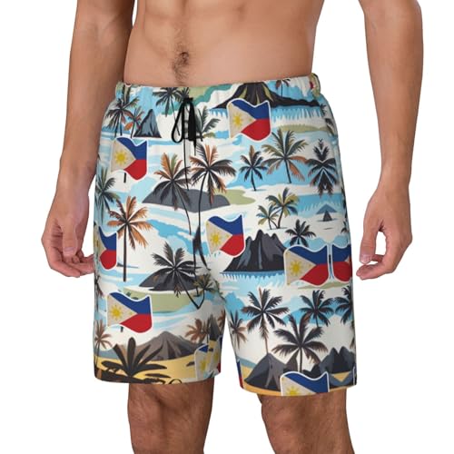 Mens Swim Trunks Philippines Philippinese Filipino Flag Beach Board Shorts3