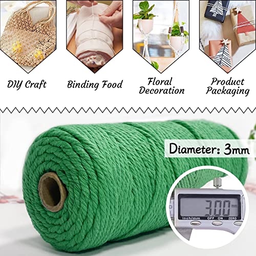 Uiopa Set of 4 Macrame Cord 3mm x 100m - Image 2
