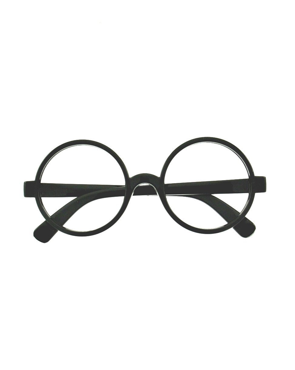 Pack of 6 Black and Gold Horseshoe Party Eyeglasses Costume Accessories - One Size