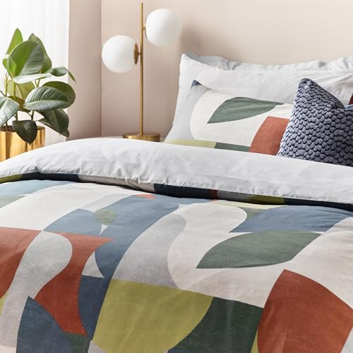 Housse de couette géométrique Hoem Siresa pour un lit toujours impeccable