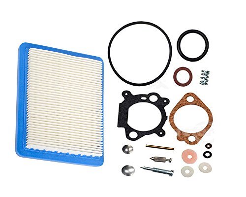 OxoxO 498260 Carburetor Overhaul Kit With Air Filter Compatible with Briggs & Stratton 3.5HP 4HP Max Series Engine Compatible with 493762 490937