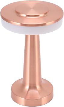 Cryfokt Portable LED, Touch Control Stepless Dimming Desk Lamp with 3 Levels Color Temperature Rechargeable Retro Night Light Bedside Lamp for Living Room, Office, Study, Dining