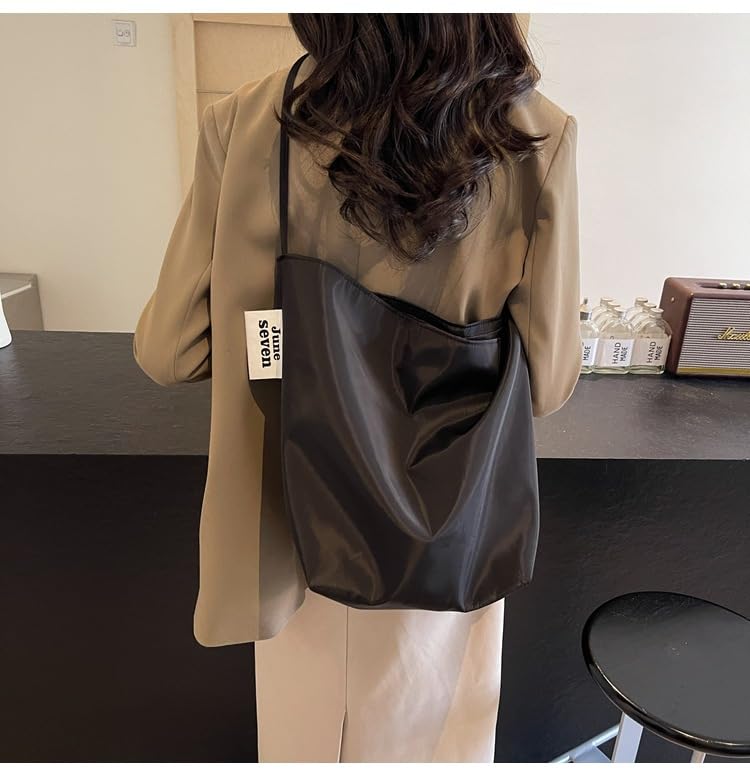 Bolso tote hobo de nylon para mujer miniatura 4