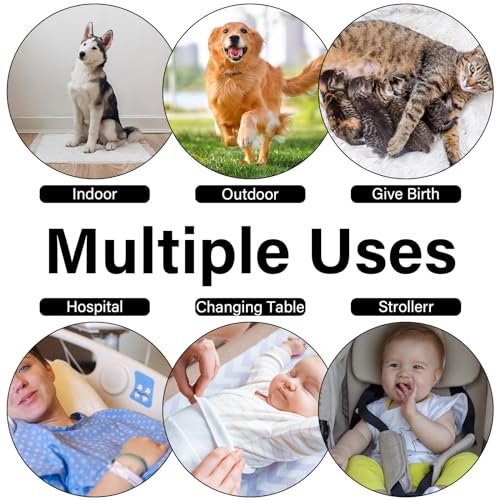 Image of 40 Pack Super Absorbent Soft Pet Training & Dog Urine Pad 24x24 Inch, Travel & Home Use For Puppy Leakage Resistant Urine Pad (White)