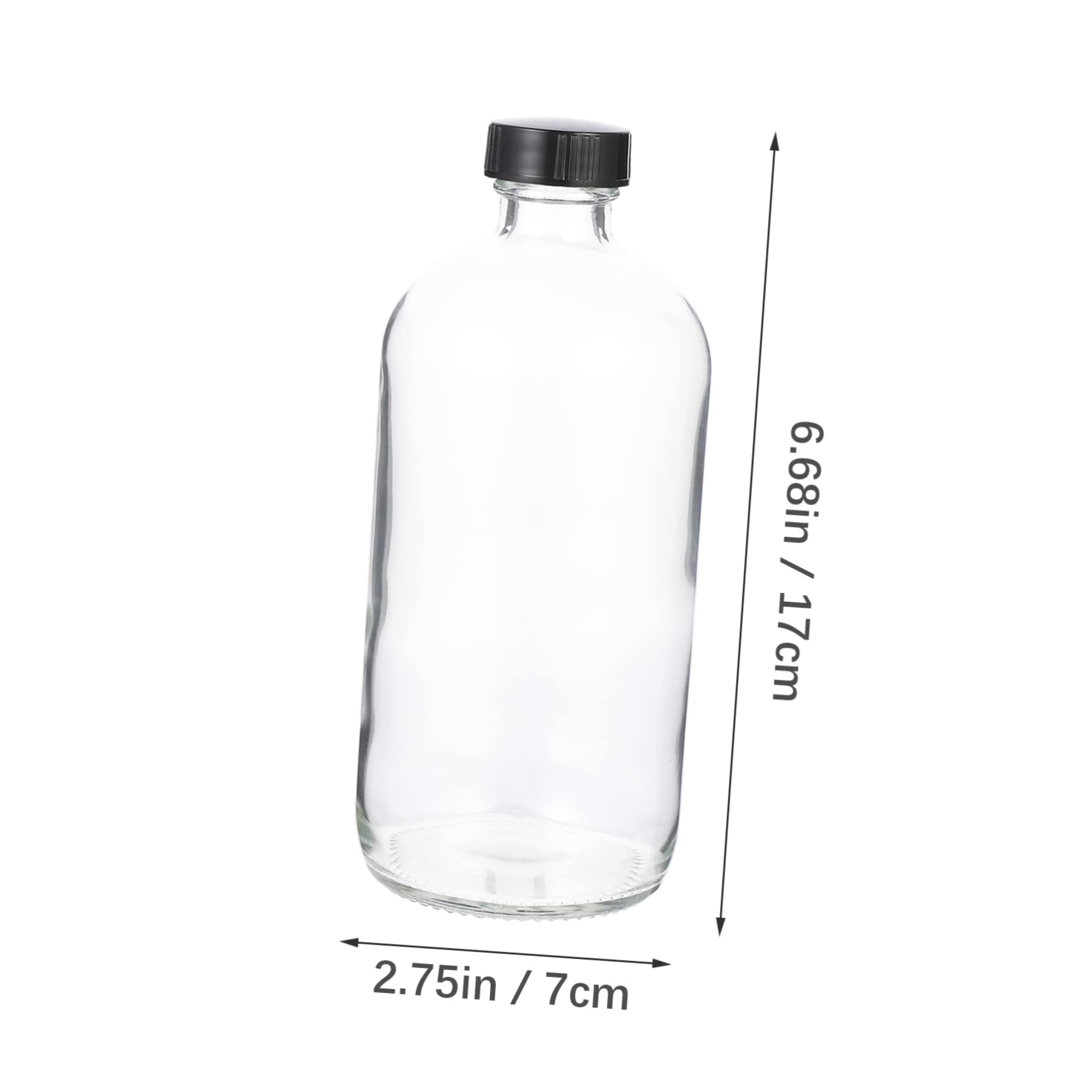 ABOOFAN 6pcs Reagent Bottles Lids Glass Chemical Bottles for Lab for School Use Random