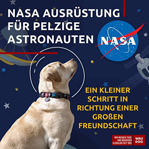 Hundehalsbänder für Jungen und Mädchen, Nylon große Hunde, extra großes Hundehalsband, Frauen, strapazierfähig (NASA, 35,8 cm – 55,9 Halsumfang)