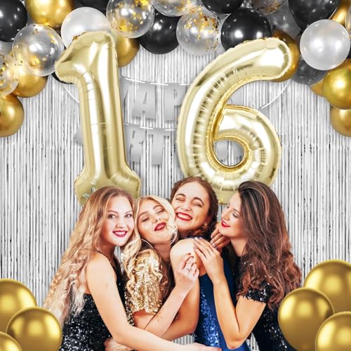 Image of Champagne Gold Number 56 65 Balloon for First Birthday Decorations, 40 inch Huge Light Gold 56th 65th Birthday Balloons Foil 56 Balloon Birthday Party Decor, Anniversary, Party Favors, Supplies