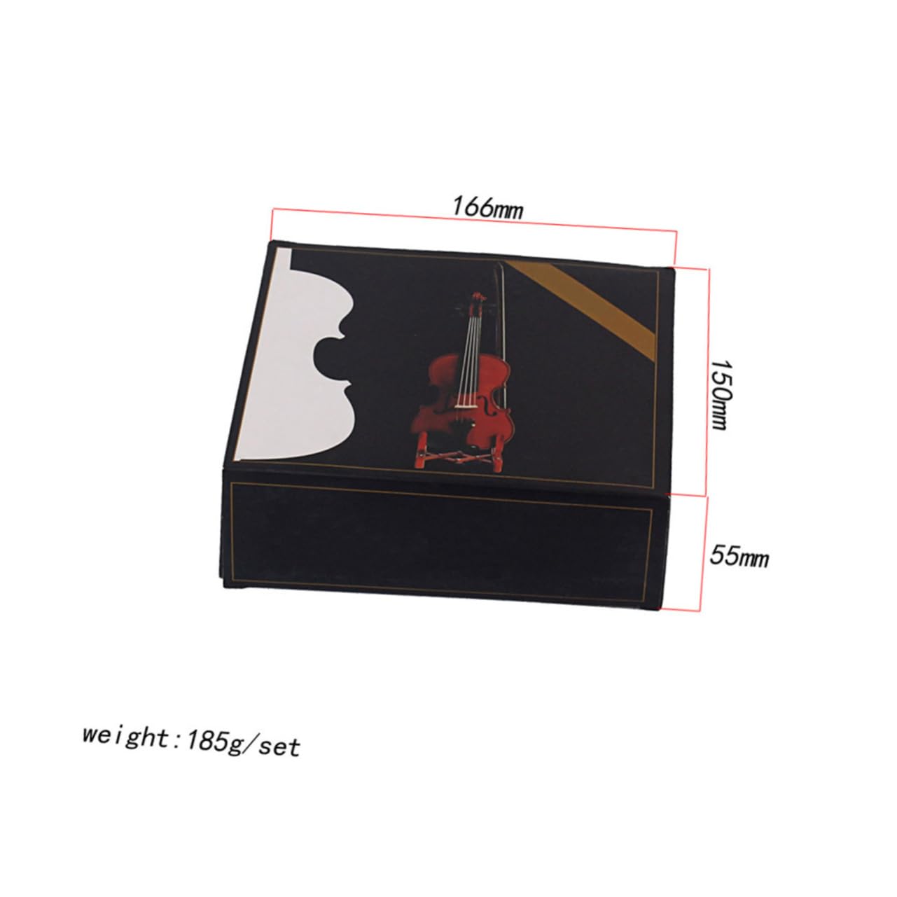 GOOHOCHY Violin Folding Stand Professional Portable Floor Holder Rack for Violin Lightweight and Durable Easy Installation Dark Red Design for Musicians and Performances