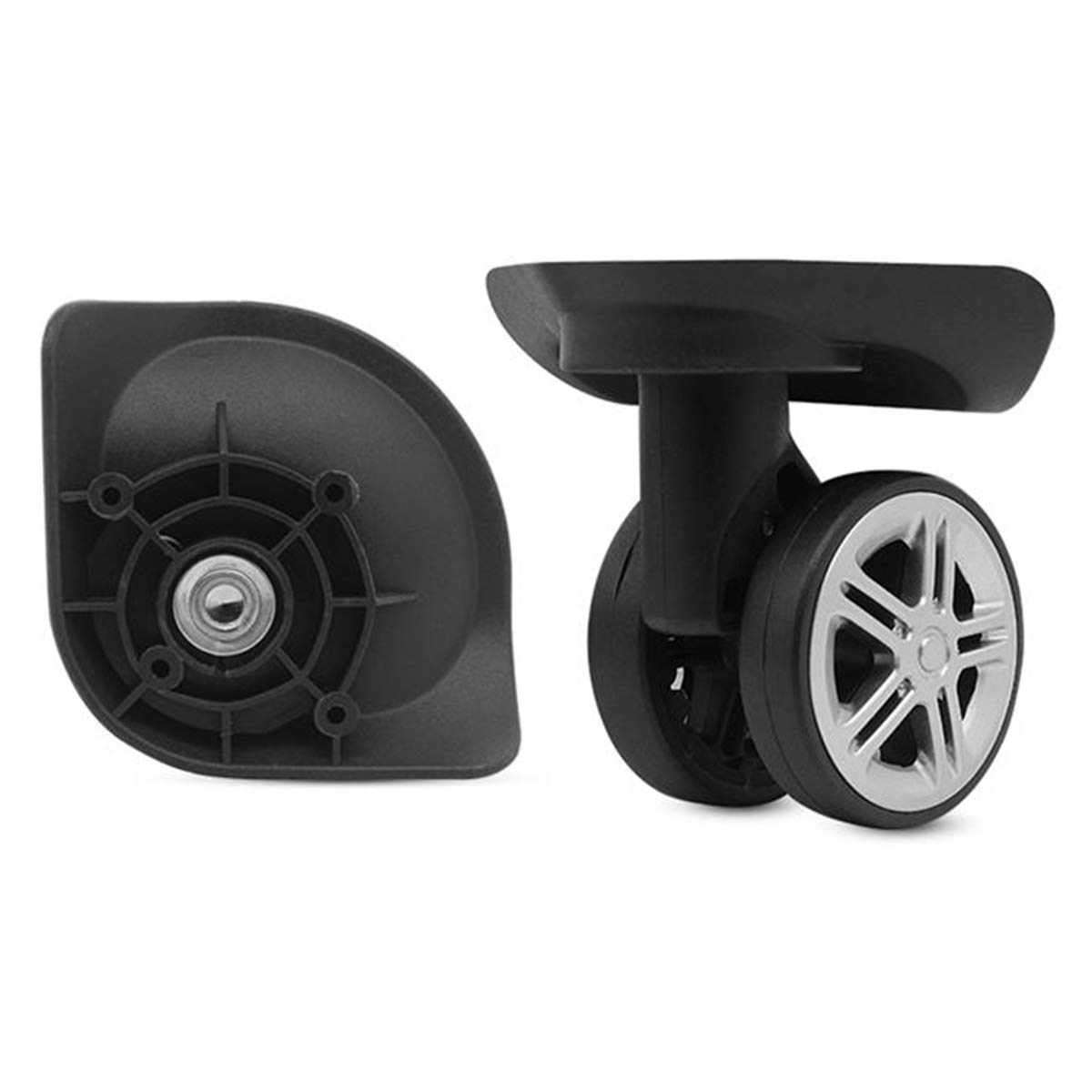 A Pair/Set Mute Connected Wheels for Replacement Luggage Wheels Wear Silent Draw bar Box W015# (YongFeng) DIY Parts Repair