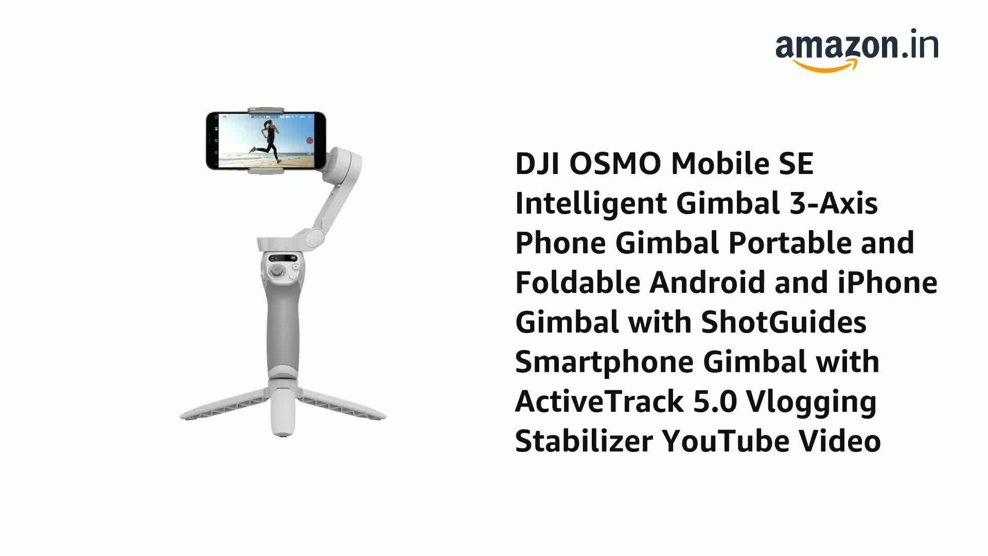 DJI OSMO Mobile SE Intelligent Gimbal 3-Axis Phone Portable and