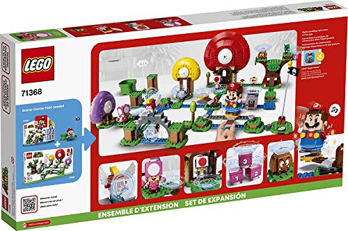LEGO Super Mario Toad’s Treasure Hunt Expansion Set 71368 Building Kit; Toy for Kids to Boost Their Super Mario Adventures with Mario Starter Course (71360) Playset (464 Pieces)