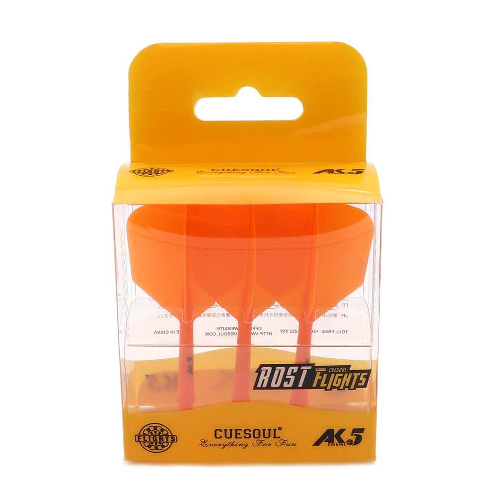 CUESOUL ROST Integrated Dart Shaft and Flights,big wing shape,Set of 3