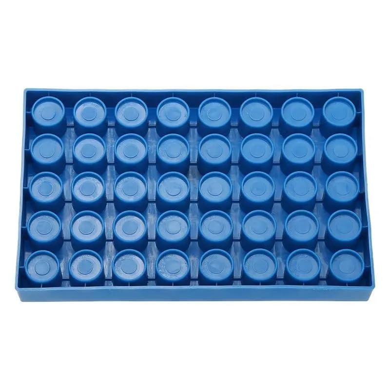 Reagenzglasständer Xpcs Fläschchenständer for Autosampler-Fläschchen, Tabletthalter, stapelbares 40-Well-Reagenzglas, 20 ml, blau