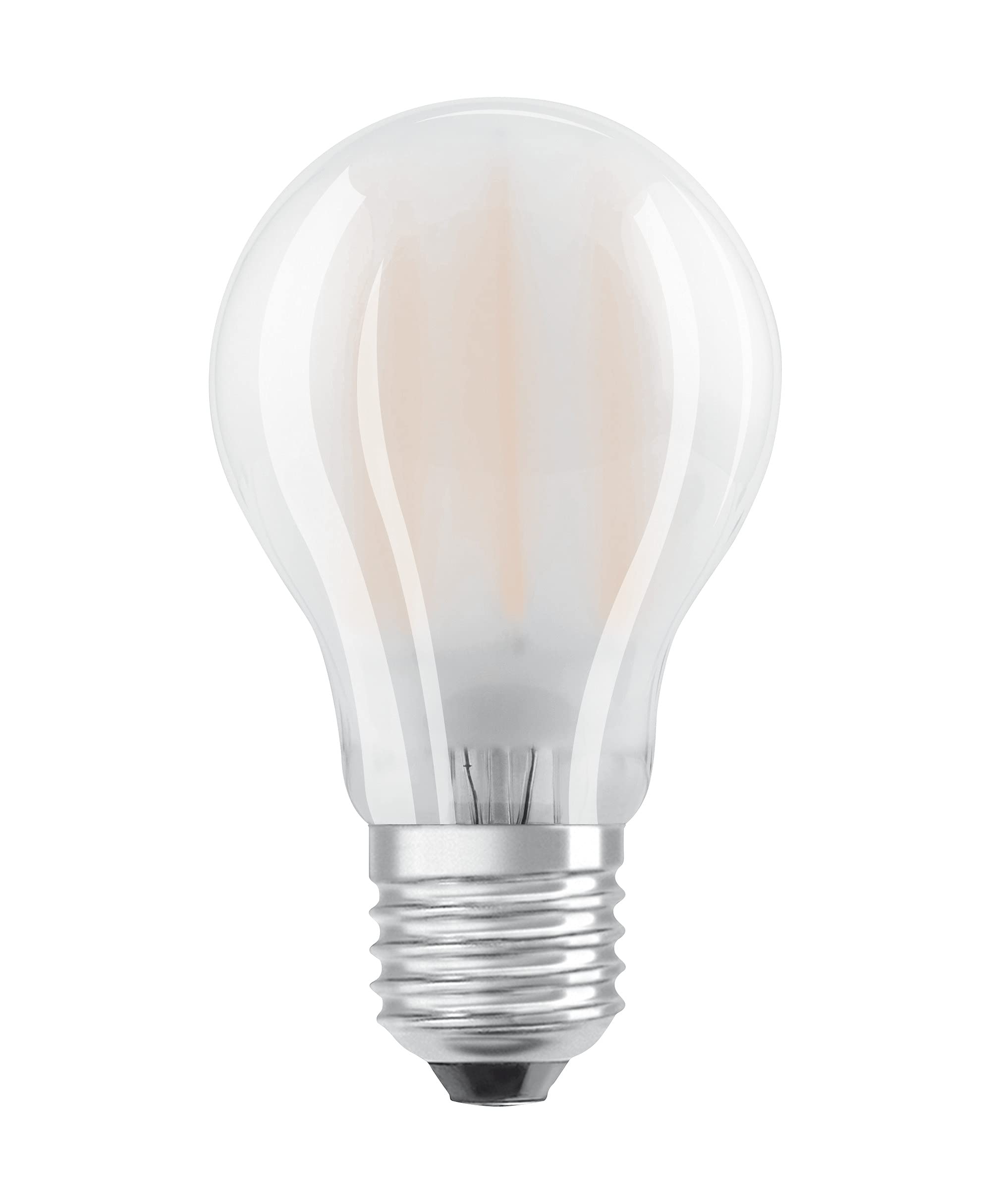 OSRAM LED Star Classic A, Base: E27, Non-dimmable, Warm White, 2700 K, 11 W, Replacement for 100 W Incandescent Bulb, Frosted, LED Retrofit Classic A, Pack of 6