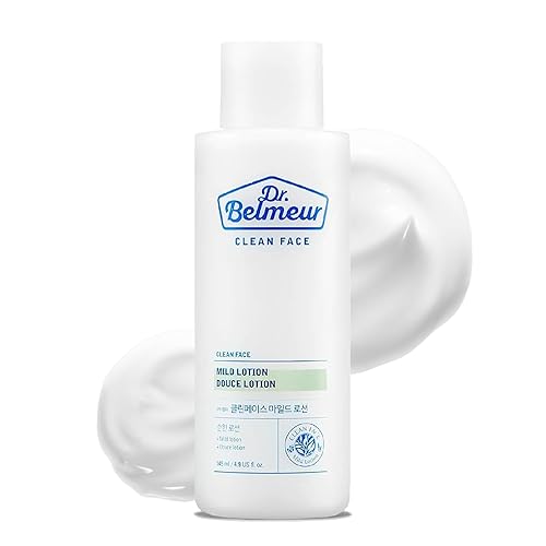 Clean Face (loción suave, 4.9 fl oz) - Hidratante refrescante para hidratación, no grasa. Cuidado de la piel coreano de LG Beauty. Pantenol, menta,