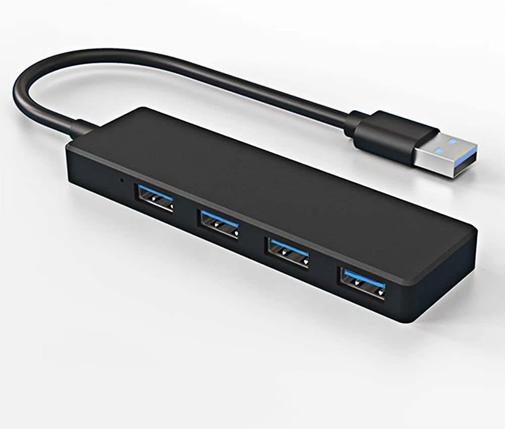 USB Hub,USB Splitter, 4-Port USB Hub,1 USB 3.0 + 3 USB 2.0 Hub Portable Multiport Adapter Expander Charging Splitter USB Extender Compatible with MacBook Mac Pro, PC,Camera Keyborad Mouse（USB 2.0+3.0）