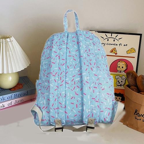 Ice Cream Backpack, Ice Cream Drip Backpack For Boys, Kawaii Shoulder Bag With Side Pockets, Cute Large Capacity Daypack (Light pink)4