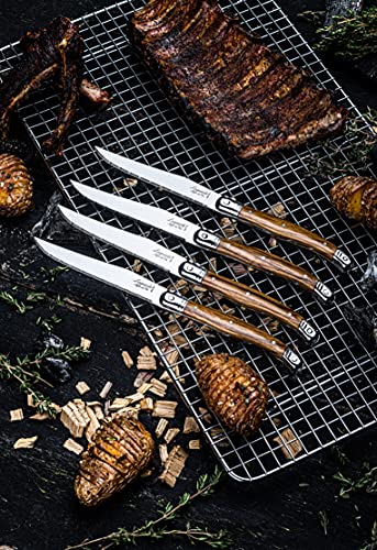 Laguiole Style de Vie Steakmesser Premium Line - 6-teilig, Holz – Ansicht 9