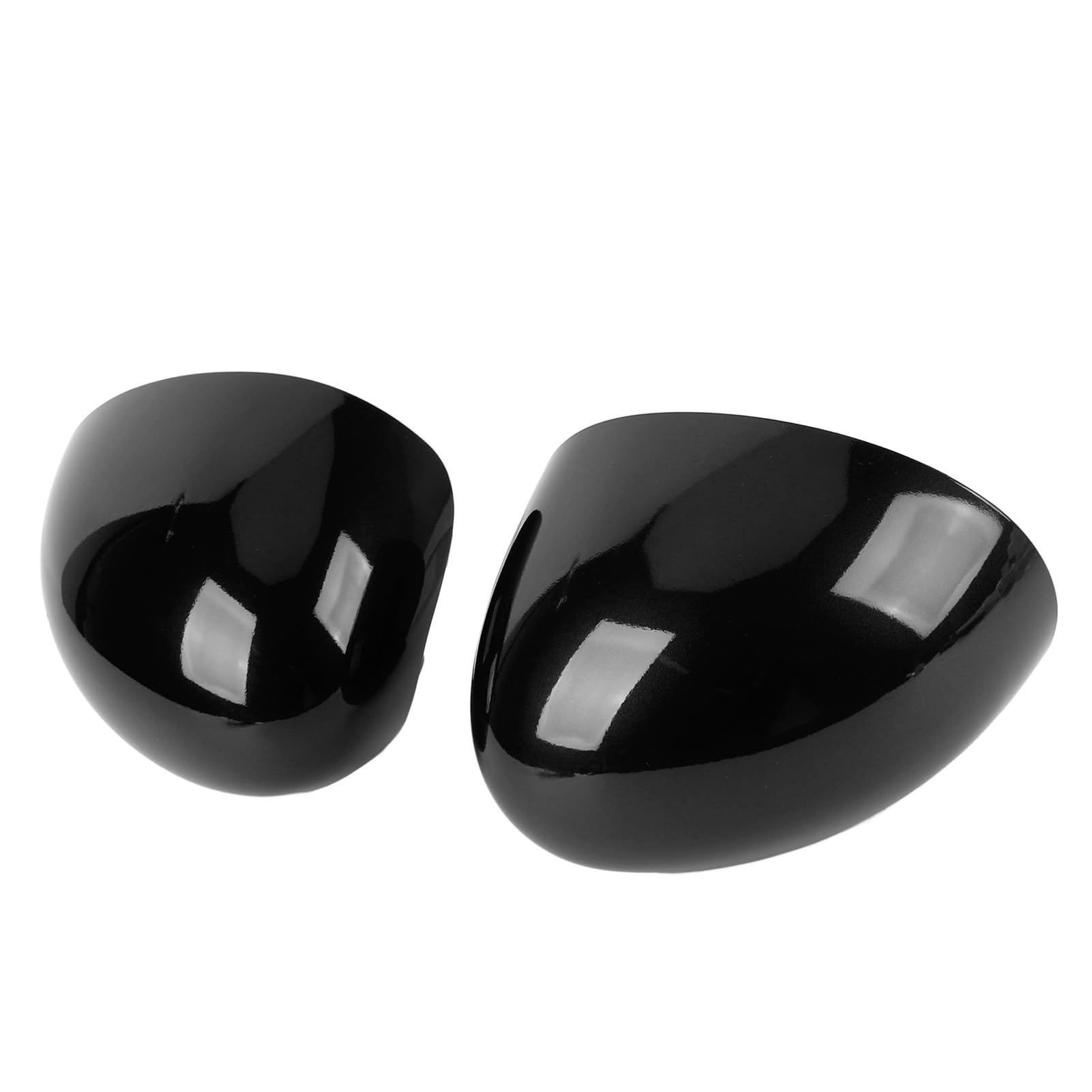 Coppia di Coperture a Specchio Sulla Porta Esterna Adattata Alla Mini F55 F55 F56 F57 F60 Pre-LCI, Migliora L'aspetto del Veicolo per i Modelli 2014-2019 (nero lucido)