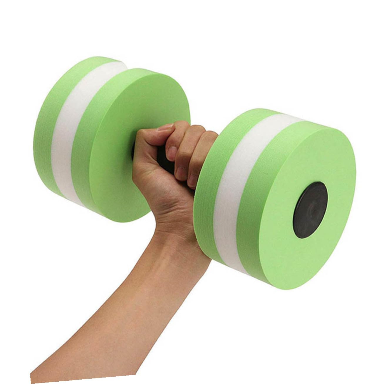 BESTonZON 2pezzi Manubrio Galleggiante Eva per Aerobica in Acqua Bilanciere Acquatico Attrezzatura Fitness per Braccia Spalle Bicipiti Cardio Gambe Piscina Spa Colore Casuale