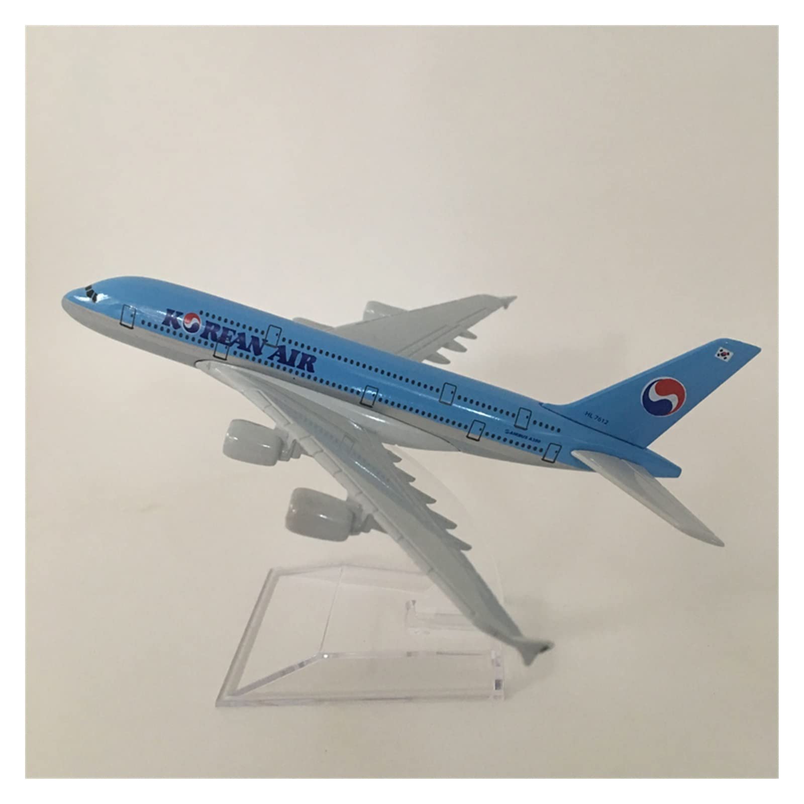 16 cm per Il Modello di Aereo Coreano Air Seoul Airbus A380 1.400 Kit di Gioco per Hobby (E)