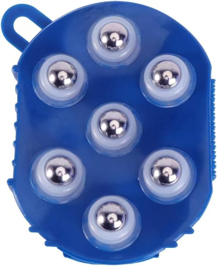 Roller Ball Glove Massager, Lymphatic Massage Tool Gua Sha Fascia Muscle Release for Face, Neck, Back, Abdomen, Legs & Full Body, Medium