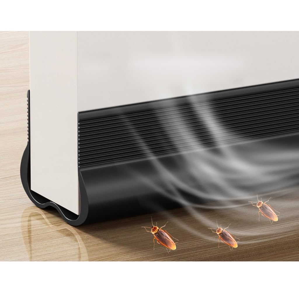 URTERYSER Door Strips, Soundproof Door Draft Stopper PVC Seal Strips Efficiency Door Bottom Sealing Strips for Noise Reduction & Insulation