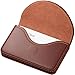 MaxGear Leather Business Card Holder Case for Men or Women Name Card Case Holder with Magnetic Shut Coffee, Holds 25 Business Cards