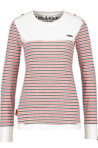 alife & kickin Damen LeonieAK T-Shirt, White, L