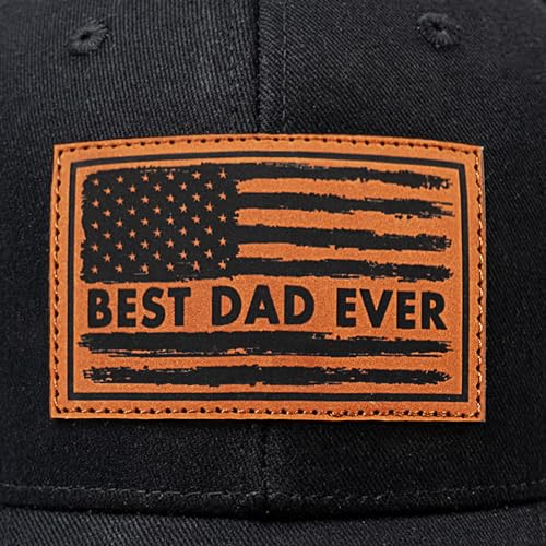 Image of Papa Dad Trucker Hat - Adjustable Men's Snapback Hats for Dad Grandpa, Fathers Day Birthday Gifts from Daughter Son