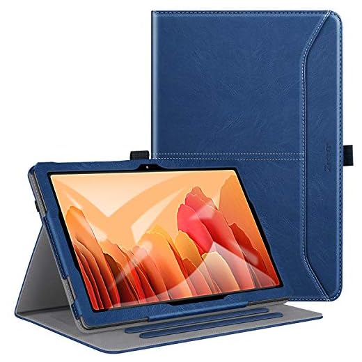 ZtotopCase for Samsung Galaxy Tab A7 10.4 Case 2020, Premium PU Leather Folding Stand Cover for Galaxy Tab A 7 (SM-T500/T505/T507 2020 Release) with Pen Holder & Multiple Viewing Angles - Blue