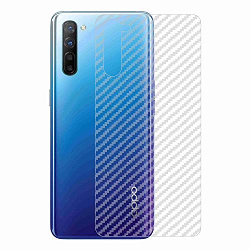Image of Compatible with Oppo Reno 3 Back Screen Protective Film Carbon Fiber Skin Transparent Screen Guard Sticker