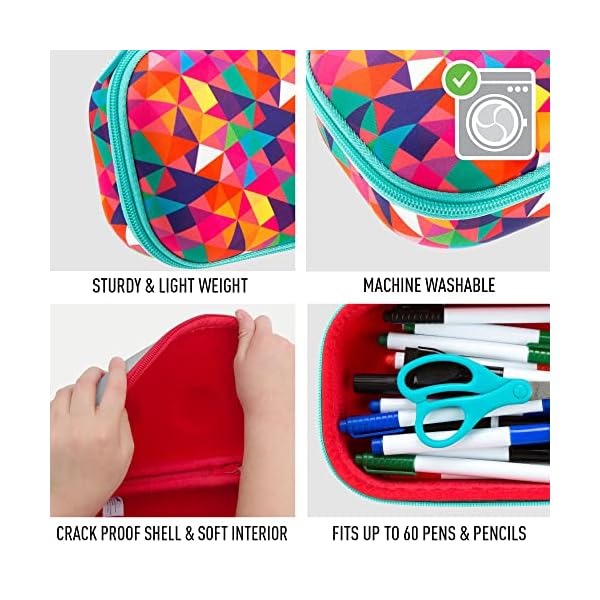 ZIPIT Colorz Box Federmäppchen, Bunte Dreiecke – Bild 3