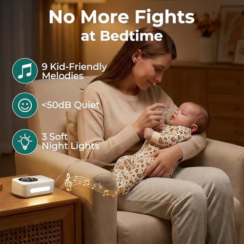 Nasal Aspirator for Baby, Hospital-Grade Nose Sucker for Baby with 9 Levels Suction, 3 Silicone Nozzles Electric Nose Suction with Night Light and Nursery Rhyme Soothing for Toddler & Newborn & Kids — view 5