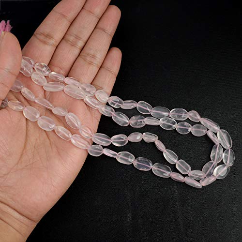 Image of Natural Oval Crystal Beads Mala Necklace Collection for Men & Women, Reiki Energized Gemstone Jewellery for Meditation, Mindful Living, Spiritual Decor & Everyday Fashion Styling