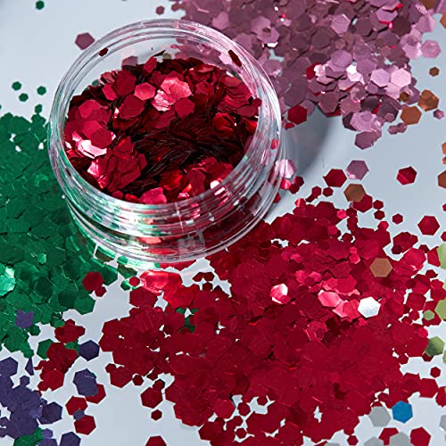 Klassischer grobkörniger Glitter von Moon Glitter - 100% kosmetische Glitzer für Gesicht, Körper, Nägel, Haare und… – Bild 7