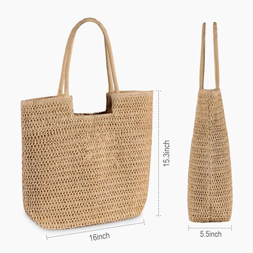 Bolso tejido playa para mujer estilo boho miniatura 4