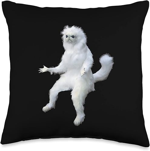 Persian Cat Room Guardian Meme Almohada de almohada, 16 x 16 pulgadas, multicolor Persian Cat Room Guardian Meme Almohada de almohada, 16 x 16 pulgadas, multicolor