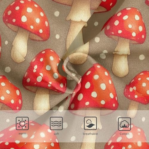 Joisal Cute Red Mushrooms Little Girl Panties Girls Underwear Toddlers Cotton Colorful Briefs Underpants 2t3