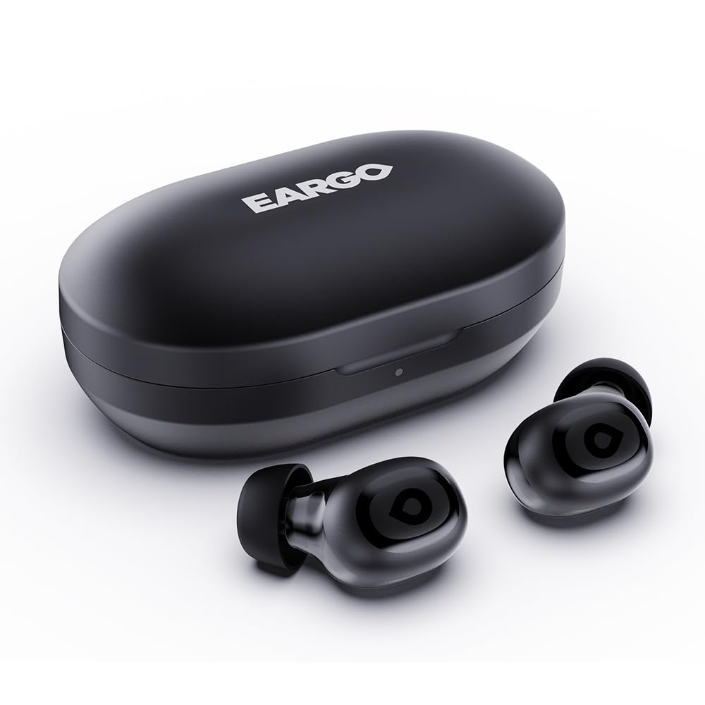 EARGO Link FDA-Registered OTC Adult Hearing Aids - Discreet Wireless Bluetooth Earbuds, Rechargeable, Lifetime Customer Support