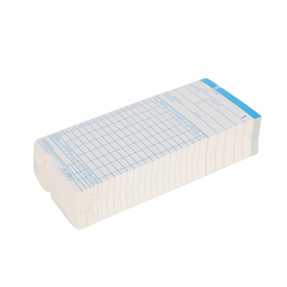 250 tarjetas de sello mensuales, 18 cm, tarjetas de sello, tarjetas semanales, reloj de tiempo, organizador, oficina, accesorios de almacenamiento para reloj de sello, reloj de punzón, registro de