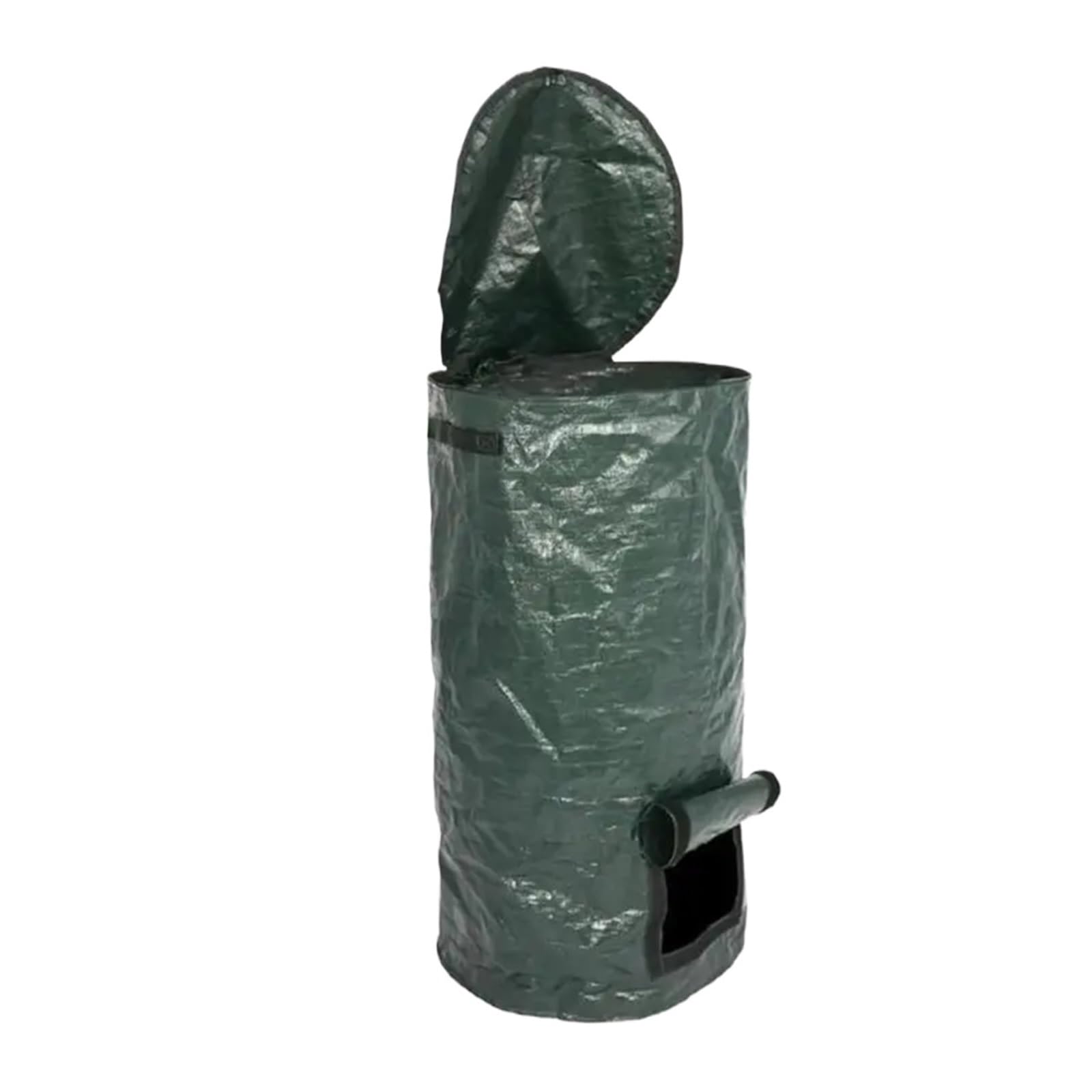 Garden Waste Bag Collapsible Garden Yard Compost Bag with Lid Environmental Organic Ferment Waste Collector Refuse Sacks Composter(S)