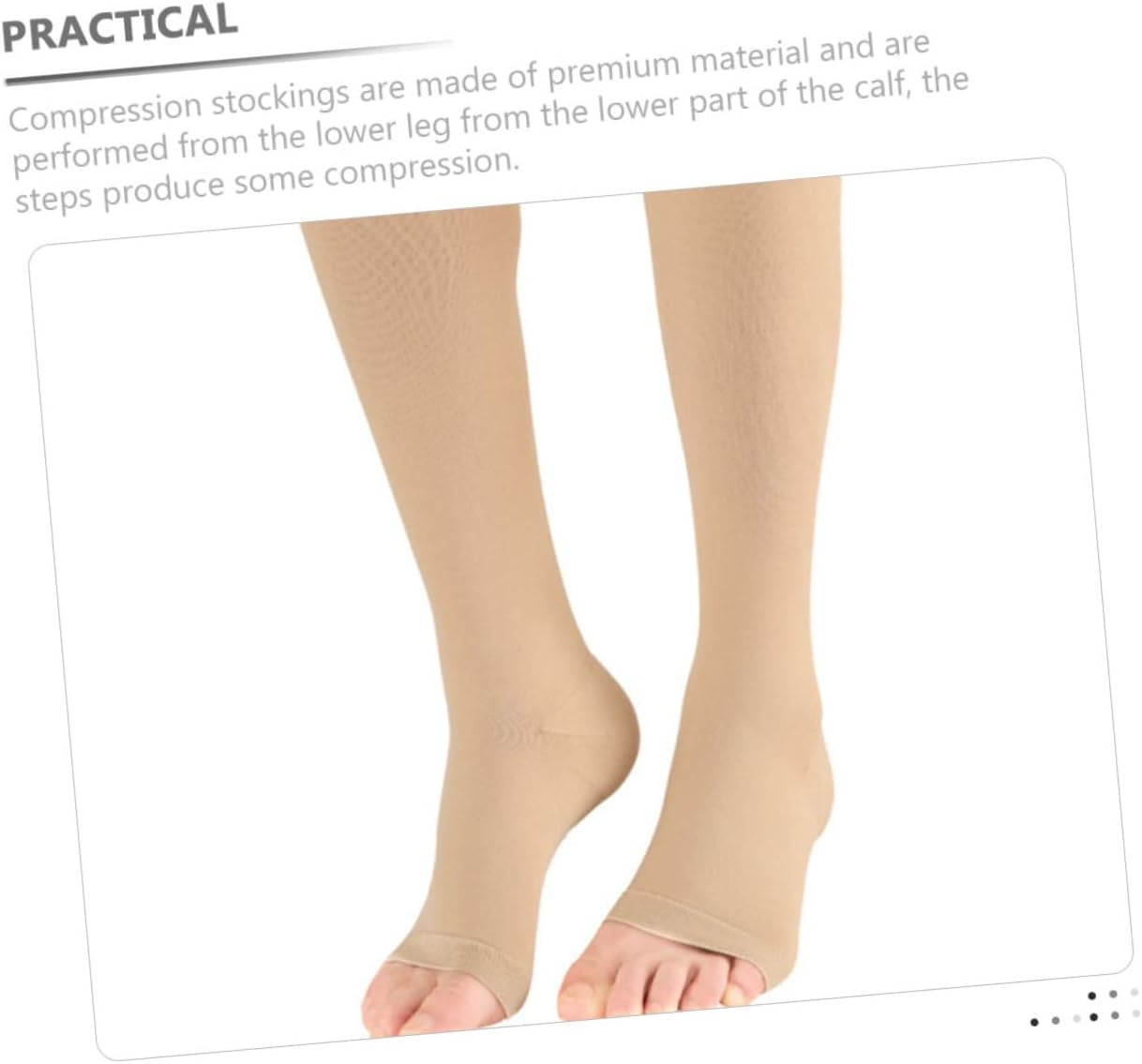 CALLARON Knee High Stockings for Women Calf Compression Socks Ankle Support Made of Elastic