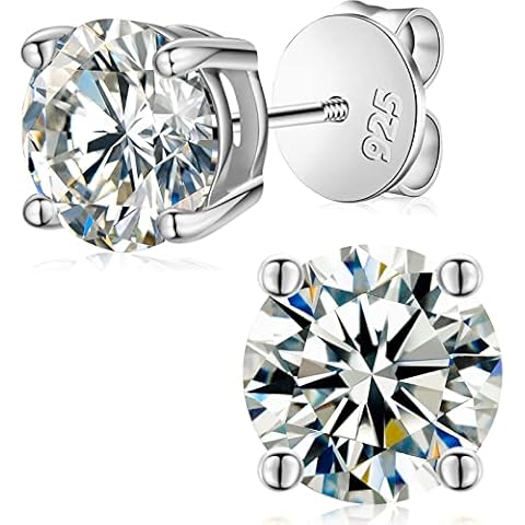 YIMERAIRE Moissanite Diamond Stud Earrings Cover