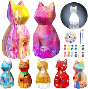 CIMOYBAI Katzenlampe Malset für Kinder